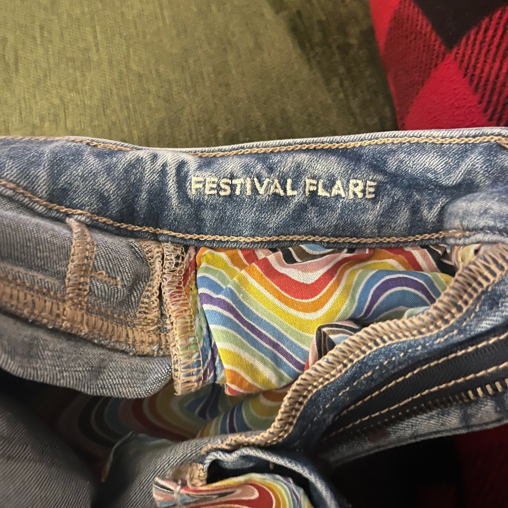 American Eagle next level stretch festival flare jeans